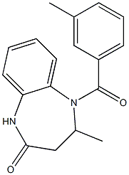 4-methyl-5-(3-methylbenzoyl)-1,3,4,5-tetrahydro-2H-1,5-benzodiazepin-2-one