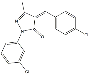 4-(4-chlorobenzylidene)-1-(3-chlorophenyl)-3-methyl-4,5-dihydro-1H-pyrazol-5-one