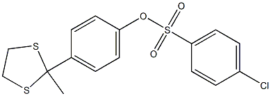 4-(2-methyl-1,3-dithiolan-2-yl)phenyl 4-chlorobenzenesulfonate