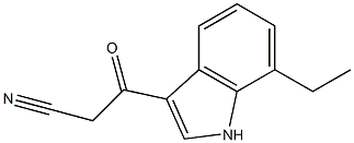 3-(7-ethyl-1H-indol-3-yl)-3-oxopropanenitrile