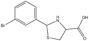 2-(3-bromophenyl)-1,3-thiazolane-4-carboxylic acid