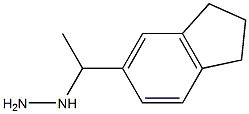 1-(1-(2,3-dihydro-1H-inden-6-yl)ethyl)hydrazine Structural