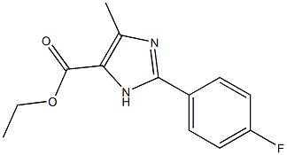 2-(4-FLUOROPHENYL)-5-METHYL-3H-IMIDAZOLE-4-CARBOXYLIC ACID ETHYL ESTER Structural