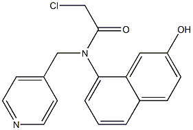 2-chloro-N-(2-hydroxynaphthalen-8-yl)-N-((pyridin-4-yl)methyl)acetamide