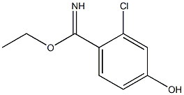 ethyl 2-chloro-4-hydroxybenzylimidate Structural