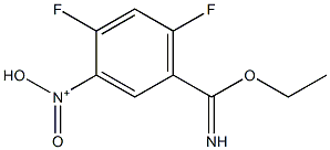 N-(5-(ethoxy(imino)methyl)-2,4-difluorophenyl)-N-oxohydroxylammonium Structural