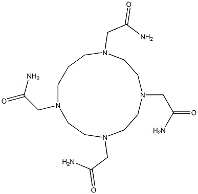 1,4,7,10-Tetrakis(aminocarbonylmethyl)-1,4,7,10-tetraazacyclotridecane Structural