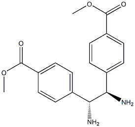 (R,R)-1,2-Bis(4-methoxycarbonylphenyl)-1,2-ethanediamine Structural