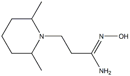 (1Z)-3-(2,6-dimethylpiperidin-1-yl)-N'-hydroxypropanimidamide Structural