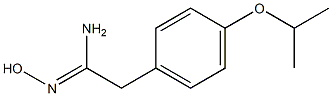 (1Z)-N'-hydroxy-2-(4-isopropoxyphenyl)ethanimidamide Structural