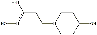 (1Z)-N'-hydroxy-3-(4-hydroxypiperidin-1-yl)propanimidamide Structural