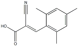 (2E)-2-cyano-3-mesitylacrylic acid Structural