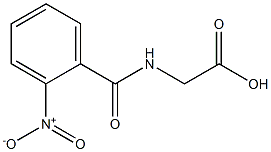 [(2-nitrobenzoyl)amino]acetic acid Structural