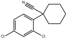 1-(2,4-dichlorophenyl)cyclohexane-1-carbonitrile Structural