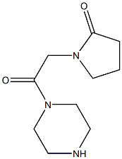 1-(2-oxo-2-piperazin-1-ylethyl)pyrrolidin-2-one Structural