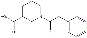 1-(2-phenylacetyl)piperidine-3-carboxylic acid Structural