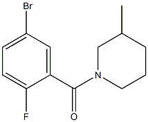 1-(5-bromo-2-fluorobenzoyl)-3-methylpiperidine Structural