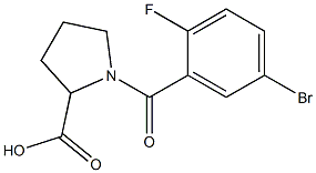 1-(5-bromo-2-fluorobenzoyl)pyrrolidine-2-carboxylic acid