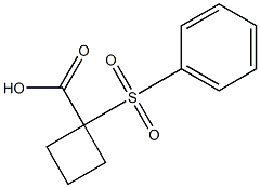 1-(phenylsulfonyl)cyclobutanecarboxylic acid Structural