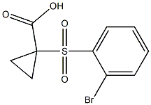 1-[(2-bromophenyl)sulfonyl]cyclopropanecarboxylic acid