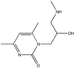 1-[2-hydroxy-3-(methylamino)propyl]-4,6-dimethyl-1,2-dihydropyrimidin-2-one