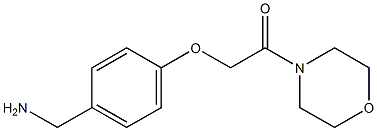 1-[4-(2-morpholin-4-yl-2-oxoethoxy)phenyl]methanamine