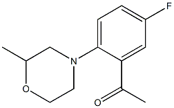 1-[5-fluoro-2-(2-methylmorpholin-4-yl)phenyl]ethan-1-one