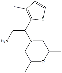 2-(2,6-dimethylmorpholin-4-yl)-2-(3-methylthien-2-yl)ethanamine