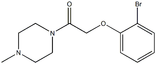 2-(2-bromophenoxy)-1-(4-methylpiperazin-1-yl)ethan-1-one Structural