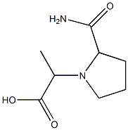 2-(2-carbamoylpyrrolidin-1-yl)propanoic acid Structural