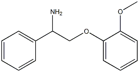 2-(2-methoxyphenoxy)-1-phenylethanamine Structural