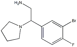 2-(3-bromo-4-fluorophenyl)-2-pyrrolidin-1-ylethanamine