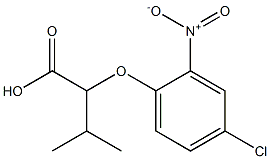 2-(4-chloro-2-nitrophenoxy)-3-methylbutanoic acid Structural