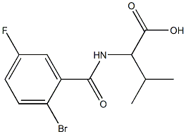 2-[(2-bromo-5-fluorobenzoyl)amino]-3-methylbutanoic acid