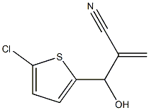 2-[(5-chlorothiophen-2-yl)(hydroxy)methyl]prop-2-enenitrile Structural