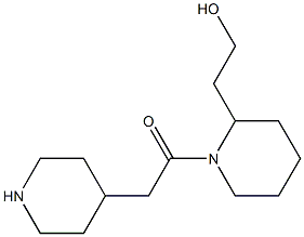 2-[1-(piperidin-4-ylacetyl)piperidin-2-yl]ethanol Structural