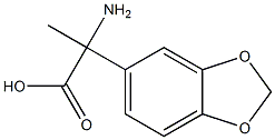 2-amino-2-(1,3-benzodioxol-5-yl)propanoic acid Structural