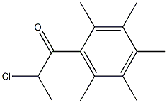 2-chloro-1-(2,3,4,5,6-pentamethylphenyl)propan-1-one Structural