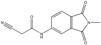 2-cyano-N-(2-methyl-1,3-dioxo-2,3-dihydro-1H-isoindol-5-yl)acetamide Structural