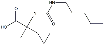 2-cyclopropyl-2-[(pentylcarbamoyl)amino]propanoic acid