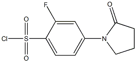 2-fluoro-4-(2-oxopyrrolidin-1-yl)benzenesulfonyl chloride Structural