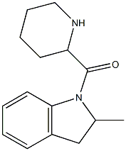 2-methyl-1-(piperidin-2-ylcarbonyl)indoline Structural