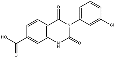 3-(3-chlorophenyl)-2,4-dioxo-1,2,3,4-tetrahydroquinazoline-7-carboxylic acid Structural