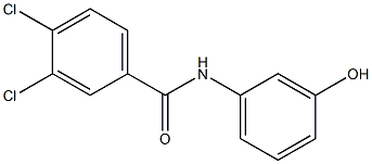 3,4-dichloro-N-(3-hydroxyphenyl)benzamide Structural