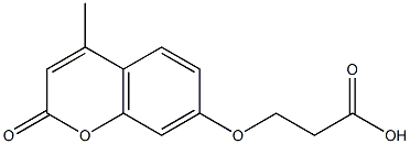 3-[(4-methyl-2-oxo-2H-chromen-7-yl)oxy]propanoic acid Structural