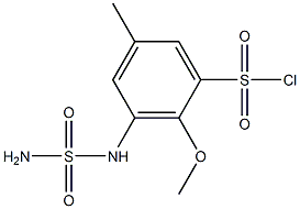 3-[(aminosulfonyl)amino]-2-methoxy-5-methylbenzenesulfonyl chloride