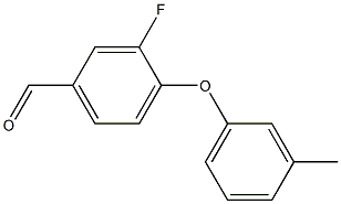 3-fluoro-4-(3-methylphenoxy)benzaldehyde Structural