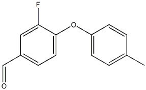 3-fluoro-4-(4-methylphenoxy)benzaldehyde Structural