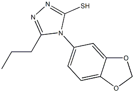 4-(2H-1,3-benzodioxol-5-yl)-5-propyl-4H-1,2,4-triazole-3-thiol