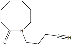 4-(2-oxoazocan-1-yl)butanenitrile Structural